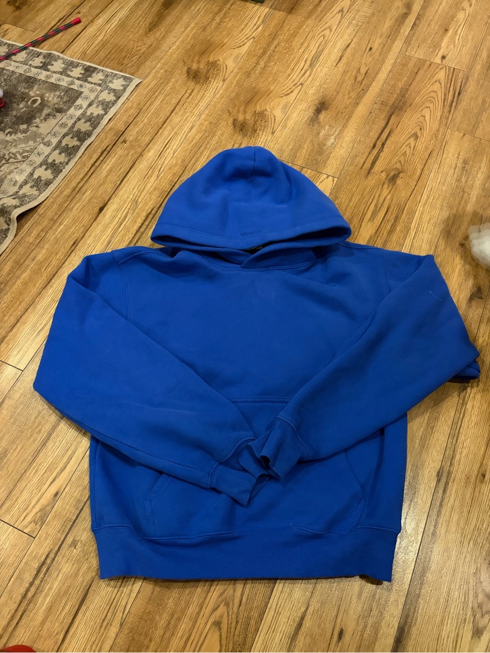 Aritzia Men's Hooded Pullover in Cobalt Blue